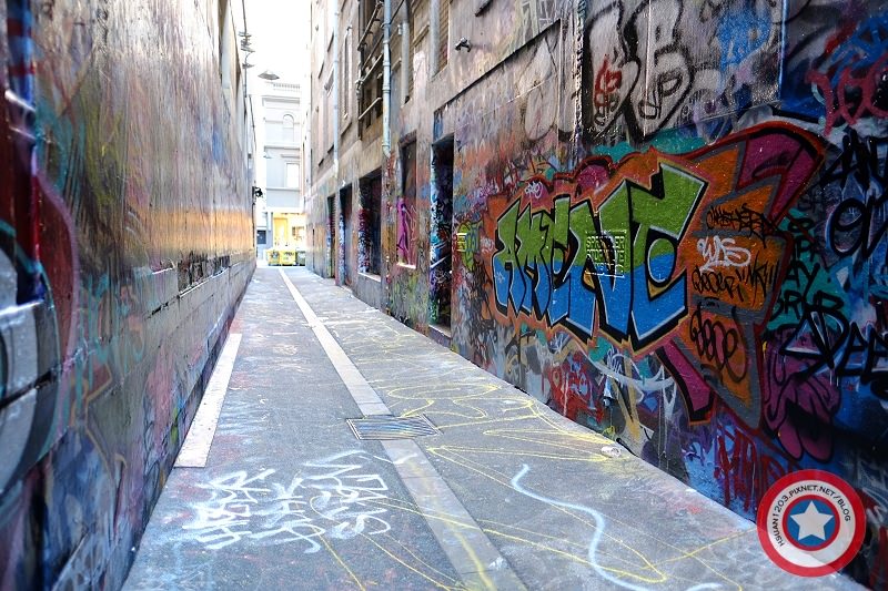〔墨爾本。Melbourne〕。Union塗鴉街+the block廣場