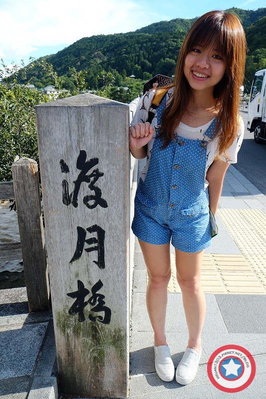 京都嵐山。嵯峨嵐山渡月橋散策